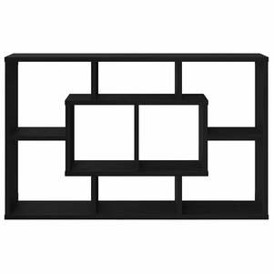 ชั้นวางของติดผนังไม้โอ๊คดำ ขนาด 33.46 x 6.30 x 20.67 นิ้ว ดีไซน์ทันสมัย - Product Image 6