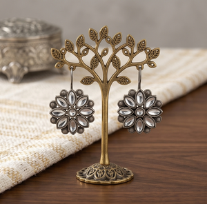 DIVYORO KUNDAN MANDALA STUDS - Product Image 2
