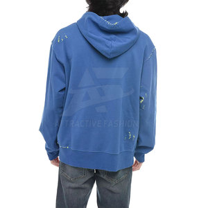 Tissu en coton mélangé à faible MOQ offrant un confort durable et un style moderne dans les designs de sweats à capuche pour hommes. - Product Image 2