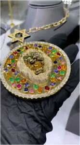 Colgante de León de Plata de Ley 925 con Moissanita para Hombre, Joyería Fina Hip Hop Iced Out, Joyería para Raperos - Product Image 5