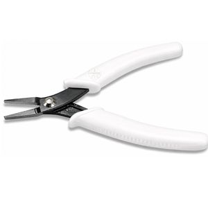 Flat <b>Nose</b> Pliers 5.5 inches 140mm with high carbon steel head black comfort grip handle with spring - Product Image 1