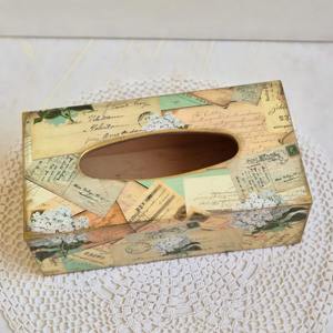 Caja de pañuelos de madera personalizada con impresión, caja de pañuelos de madera impresa para identidad corporativa, caja de accesorios al por mayor - Product Image 5