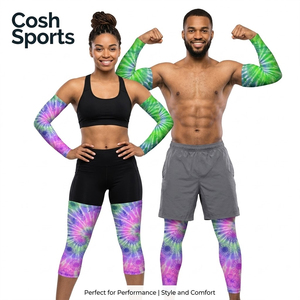 Cosh Sports Premium Tie-Dye <b>Compression</b> <b>Arm</b> & Leg Set High-Performance Athletic Gear - Product Image 1