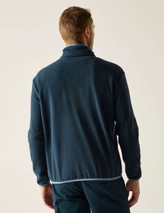 <b>Mens</b> Polar Fleece <b>Jacket</b> Stand Collar <b>Half</b> <b>Zip</b> Long Sleeve Patchwork Pocket Outerwear for Autumn Outdoor Wear - Product Image 6