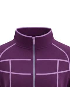 Veste polaire courte zippée violette personnalisée pour femme, sweat-shirt court décontracté à manches longues, streetwear, vêtements de sport, fournisseur OEM - Product Image 5