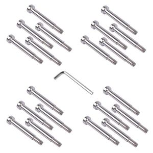 T316 20pcs Stainless Steel <b>Fastener</b> Kit with Wrench for 3/16\" Wire Rope Cables" - Product Image 6