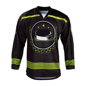 Maillot de hockey sur glace blanc vierge personnalisé de haute qualité 2026, uniforme brodé en sergé, tenue de hockey sur glace OEM - Product Image 1