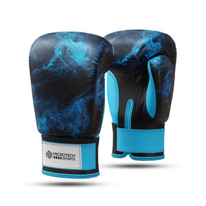 Guantes de boxeo de entrenamiento de cuero real profesionales con cierre de gancho para escenas deportivas hechas de cuero PU de alta calidad - Product Image 1