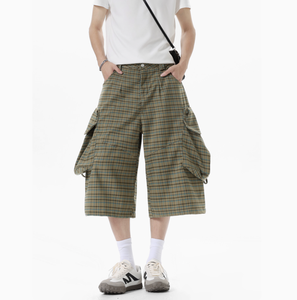 Shorts décontractés pour hommes, taille élastique mi-haute, séchage rapide, respirants, 100% nylon, poches, été - Product Image 2