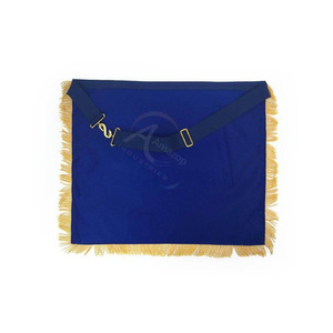 Delantal de Masón Maestro Azul Marino con Diseño Personalizado de los Pilares para Venta al por Mayor - Product Image 3