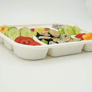 Recipientes de comida de caña de azúcar a prueba de fugas, respetuosos con el medio ambiente, biodegradables, precio al por mayor personalizado, fábrica de Vietnam - Product Image 1