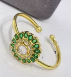 Ensemble de bracelets ethniques traditionnels élégants pour femmes et filles pour les fêtes de mariage Fonctions de cérémonie Cadeau en laiton fait main - Product Image 2