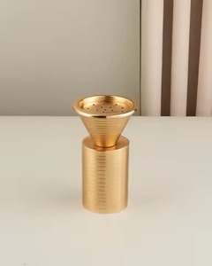 Compact Solid <b>Wooden</b> <b>Block</b> Circular Side Disc Oud Incense Burner Rustproof Ash Catcher Spa Relaxation Device Bakhoor Burner - Product Image 4