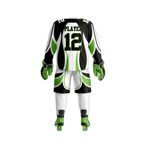 Pro Ice Hockey Jersey Full Set Breathable Polyester Mesh Fabric High Performance Athletic Team Kit Training Sports Apparel - Product Image 2
