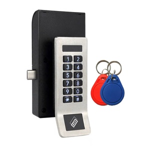 ステンレス鋼製IDカードBSmartキーレスジムロッカーロック電子パスワードキャビネットロックコード引き出しロック - Product Image 1
