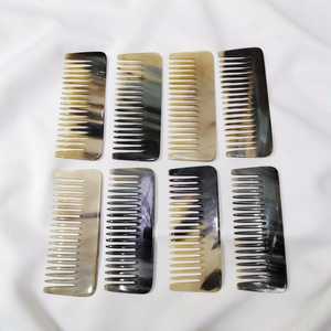 Handcrafted High Gloss Buffalo Horn Hair <b>Comb</b> <b>Wide</b> Tooth Luxury Detangling <b>Comb</b> at Wholesale Price - Product Image 1