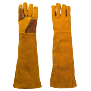 Gants de soudage industriels en cuir de vachette renforcé anti-vibration, durables, pour travaux à haute température et protection des mains - Product Image 2