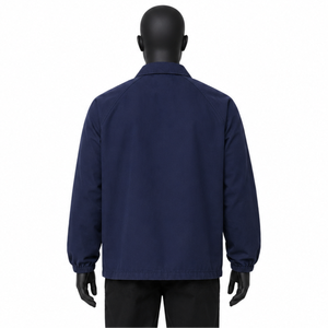Wholesale Custom Logo Men's <b>Coach</b> Jacket Streetwear Windbreaker Waterproof Sports Jacket Lightweight Button Up Varsity Coat - Product Image 3