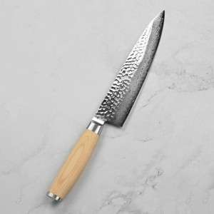 Couteau de cuisine Damas forgé à la main, couteau de chef moderne fait main, manche en bois, outil de cuisine professionnel, ambidextre - Product Image 6