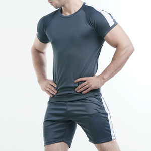 Camiseta Deportiva de Manga Corta para Hombre, Logotipo Personalizado, Secado Rápido, Transpirable, Corte Ajustado, Largo Extendido, OEM Disponible, Camiseta para Hombre OEM ODM - Product Image 6