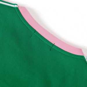 Chemise gaufrée AKA Green Premium pour femme, motif lettres grecques, tissu de haute qualité, coupe confortable, haut décontracté à col rond - Product Image 4