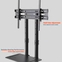 Soporte de TV Giratorio de Alta Resistencia AUKI para TV LED/LCD de 32-70 Pulgadas con Altura Ajustable, Marco de Acero y VESA Máxima de 600x400mm