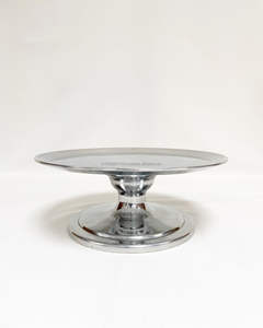 ฐานวางเค้กโลหะแบบเรียบง่ายสำหรับเสิร์ฟของหวาน เหมาะสำหรับตกแต่งโต๊ะงานแต่งงานสไตล์ฟาร์มเฮาส์ สวยงาม แข็งแรง ใช้ซ้ำได้ - Product Image 1