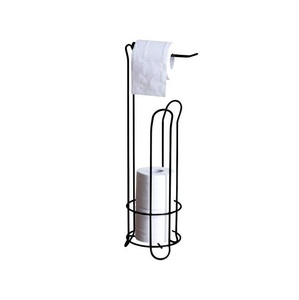Hot Trending Classic <b>Black</b> Powder Coated <b>Paper</b> Towel Holder with Sturdy Round Base Countertop Napkin Stand - Product Image 3