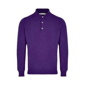 Vente en gros OEM Polo pour hommes à manches longues à la mode 100% coton Meilleure vente Orienté vers l'exportation de haute qualité Logo personnalisé - Product Image 5