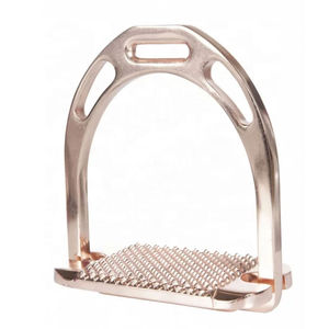 Estribos de acero inoxidable con logotipo personalizado para montar a caballo, antideslizantes, colores personalizados, estribos de salto de aluminio de calidad profesional. - Product Image 1