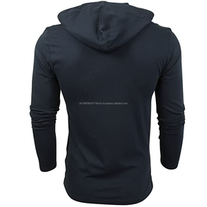 Vente en gros 100% pulls à capuche d'hiver lourds en coton pour hommes logo personnalisé brodé motif solide sweat à capuche col - Product Image 6