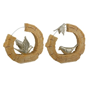 Elegant Wooden And Metal Christmas Decor Centerpiece With Festive Theme For Seasonal Interior Decoration - Product Image 5