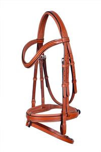 Bride équestre occidentale en cuir véritable de meilleure qualité la plus vendue bride de cheval de saut rembourrée souple à un excellent prix - Product Image 2