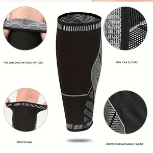 Anti-Fatigue Calf Sleeves Daily Use For Soccer Running & Cycling <b>Moisture</b>-Wicking Calf Compression Sleeves BY AMAZING INDUSTRIES - Product Image 6