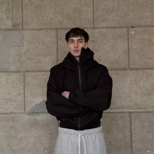 Sweat à capuche double couche haut de gamme pour hommes et femmes, style streetwear, confortable et chaud pour l'hiver, fournisseur OEM ODM - Product Image 4