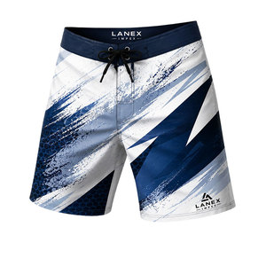 Shorts de bain pour hommes personnalisés avec motif abstrait, séchage rapide, pour le surf, la natation, la plage, légers, pour les sports nautiques - Product Image 2
