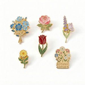 Pins de Solapa Personalizados para Boda en Imitación de Esmalte Duro con Acabado Metálico Pulido, Fabricante con MOQ Bajo para Regalos de Eventos - Product Image 4