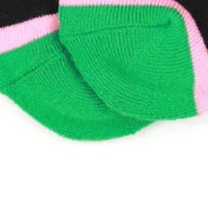 AKA 1908 Crew <b>Socks</b> <b>Black</b> Green Pink Cotton Blend Athletic Casual Mid Calf Comfortable Stretch Everyday Unisex Wear - Product Image 5