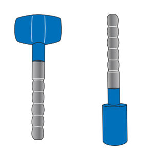 Mallet Blue, instrument chirurgical manuel en acier inoxydable, 255 mm, 520 g, conception à extrémité verticale, certifié CE, haute qualité, ZOHA SURGICO - Product Image 1