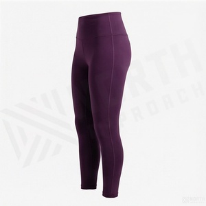 High Waist Full Length <b>Women's</b> <b>Leggings</b> Solid Color Seamless Stretch Knitted Spandex Nylon All Seasons Basic Style - Product Image 3