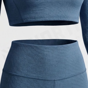 Ensemble de shorts de yoga respirants et soutien-gorge de compression pour femmes, tenue de sport, vêtements de fitness, logo personnalisé, vêtements de sport athlétiques - Product Image 5