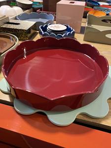 Vente en gros de plateau en laque de service pour bar Noël Valentine Argent Or Forme de coeur Origine matérielle Forme brillante Taille Produit FDA - Product Image 6