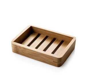 Solid Wood Soap Dish With Feet Natural Wooden Sponge Holder Bathroom Hardware Skies Trader - Product Image 4