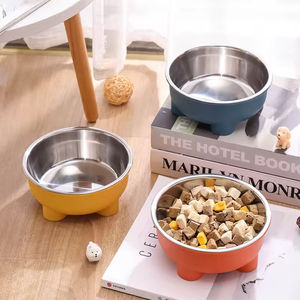 2026 New Stylish Solid Rounded Cat <strong>Dog</strong> Pet Food <strong>Bowl</strong> Stainless Steel Separable Easy To Clean - Product Image 3