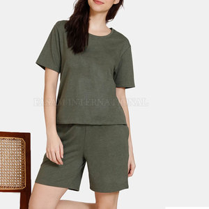 ชุดเซ็ตเสื้อแขนสั้นกางเกงขาสั้นผู้หญิงขายดี ชุดเซ็ตเสื้อแขนสั้นกางเกงขาสั้นผู้หญิงไซส์ใหญ่ ชุดเซ็ตเสื้อแขนสั้นกางเกงขาสั้นผู้หญิงราคาถูก - Product Image 5