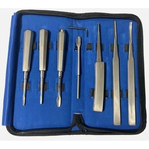 Juego de 7 Elevadores Dentales Equinos Manuales al por Mayor, Herramientas Veterinarias para Extracción, Cirugía Dental Equina - Product Image 6