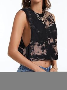 Tops courts pour femmes de qualité supérieure, à côtés ouverts, sans manches, pour la musculation - Product Image 5