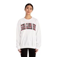 Sweat-shirt personnalisé à col rond à carreaux de Noël Sigma Gamma Rho pour femme, pull polaire de sororité grecque pour les fêtes, vente en gros hiver