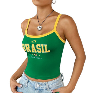 เสื้อกล้ามครอปสายเดี่ยวสไตล์บราซิล Y2K สำหรับผู้หญิง ทรงเข้ารูป เหมาะสำหรับฤดูร้อน รับผลิตแบบ OEM และขายส่งเสื้อผ้าสตรี - Product Image 5