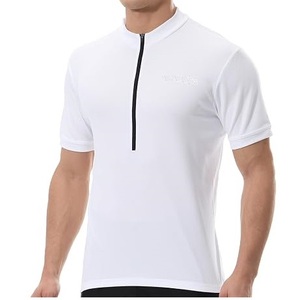 Maillot de cyclisme blanc pour homme avec fermeture éclair quart de tour, maillot de VTT BMX de haute qualité, maillot de compression BMX Motocross - Product Image 1